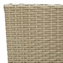 spisebordsstole til haven 2 stk. polyrattan beige