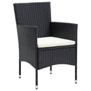 havestole 4 stk. polyrattan sort