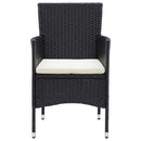 havestole 4 stk. polyrattan sort