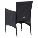 havestole 4 stk. polyrattan sort