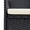 havestole 4 stk. polyrattan sort