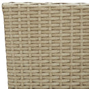 spisebordsstole til haven 4 stk. polyrattan beige