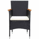 havestole 4 stk. polyrattan sort