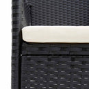 havestole 4 stk. polyrattan sort