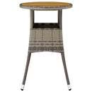 havebord Ø60x75 cm akacietræ og polyrattan grå