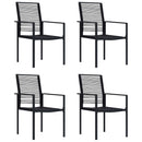 havelamper 4 stk. PVC-rattan sort