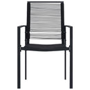 havelamper 4 stk. PVC-rattan sort