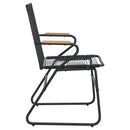 havestole 2 stk. 58x59x85,5 cm PVC-rattan sort