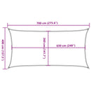 solsejl 160 g/m² 4x7 m HDPE beige