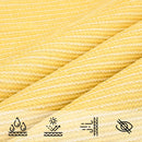 solsejl 3x4x5 m 160 g/m² HDPE beige
