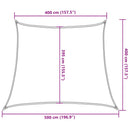 solsejl 4/5x4 m 160 g/m² HDPE beige