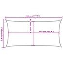 solsejl 2,5x4,5 m 160 g/m² HDPE terrakotta