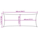 solsejl 2x5 m 160 g/m² HDPE mørkegrøn