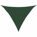 solsejl 2,5x2,5x3,5 m 160 g/m² HDPE mørkegrøn