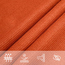 solsejl 4x5 m 160 g/m² HDPE rektangulær orange