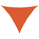 solsejl 3x3x4,2 m 160 g/m² HDPE orange