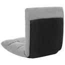 foldbar gulvstol mikrofiber lysegrå