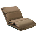foldbar gulvstol mikrofiber gråbrun