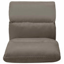 foldbar gulvstol mikrofiber mørkegrå