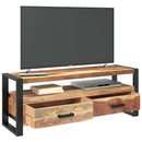 tv-skab 120x35x45 cm massivt træ med honningfarvet finish
