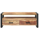 tv-skab 120x35x45 cm massivt træ med honningfarvet finish