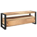 tv-skab 120x35x45 cm massivt træ med honningfarvet finish