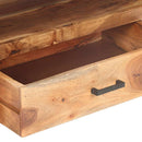 tv-skab 120x35x45 cm massivt træ med honningfarvet finish