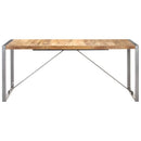 spisebord 180x90x75 cm massivt ru mangotræ