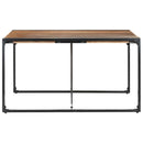spisebord 140x140x75 cm massivt træ