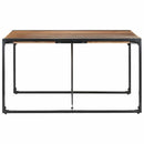 spisebord 140x140x75 cm massivt træ