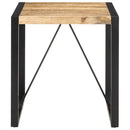 spisebord 70x70x75 cm massivt ru mangotræ