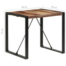 spisebord 80x80x75 cm massivt træ