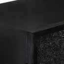 skænk 60x30x120 cm massivt akacietræ og mangotræ sort