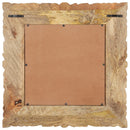 spejl 50x50 cm massivt mangotræ