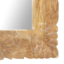 spejl 110x50 cm massivt mangotræ