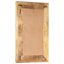 håndskåret spejl 80x50x2,6 cm massivt mangotræ