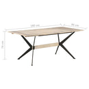 spisebord 180x90x76 cm massivt mangotræ