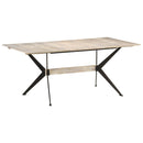 spisebord 180x90x76 cm massivt mangotræ