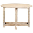spisebord rundt 110x76 cm massivt mangotræ