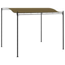 fritstående markise 3x2,4 m 180 g/m² gråbrun