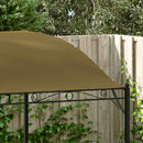 fritstående markise 3x2,4 m 180 g/m² gråbrun