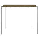fritstående markise 3x2,4 m 180 g/m² gråbrun