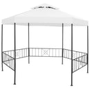 havepavillon 323x275x265 cm 180 g/m² hvid