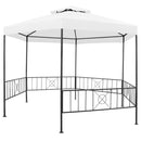 havepavillon 323x275x265 cm 180 g/m² hvid