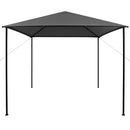 pavillon 3x3 m stof og stål 180 g/m² antracitgrå