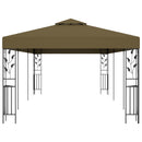 pavillon 6x3 m 180 g/m² gråbrun