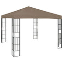 pavillon 3x3 m gråbrun