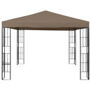 pavillon 3x3 m gråbrun