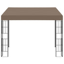 vægmonteret pavillon 3x3 m stof gråbrun