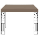 vægmonteret pavillon 3x3x2,5 m gråbrun